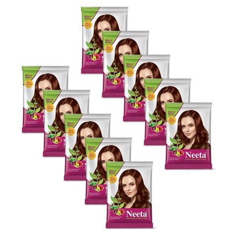 Nisha Beard Colour for Men 15g (Pack of 10), Ammonia Free Beard Hair ...