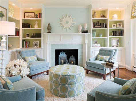 Light blue walls in living room - a pleasant ambient in your home ...