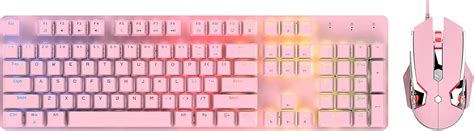 CORN Pink Mechanical Gaming Keyboard and Mouse India | Ubuy