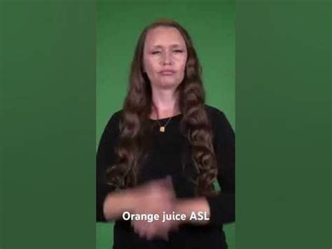 🍊Orange juice in ASL #asl #languagelearning #aslinteractive # ...