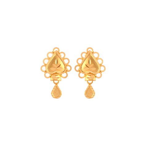 22KT (916) Yellow Gold Earrings For Women – P.C. Chandra Jewellers