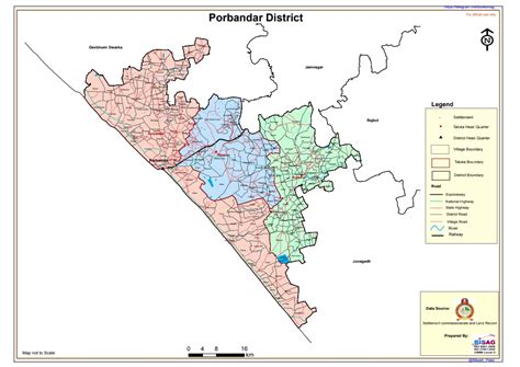 Porbandar Dist Digital HD Map Pdf Download.