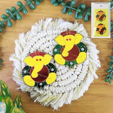 Decorative Lord Ganesha Wall Hanging Stickers (2 Pc) – gambitproduct.com