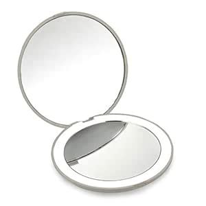 Buy Best Compact Mirror- 10X MAGNIFYING Mirror with Light- Small Travel ...
