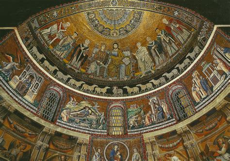 Mosaico del ábside de Santa María in Trastevere, Coronación de la ...