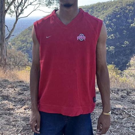 nike team Ohio state vest red Ohio state nike team... | Depop