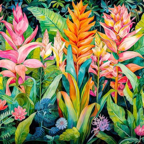 Pin by Mele Ramos on Posters in 2025 | Tropical art print, Flower art ...