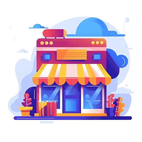 Samll Shop Vector Image 的图像结果