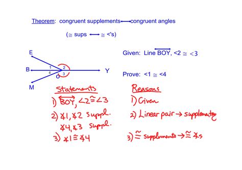 Congruent Complements and Supplements | PDF