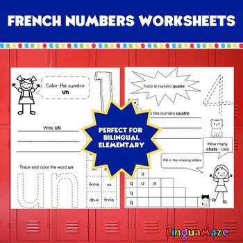 Image result for French Numbers Worksheets Printable