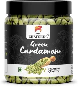 CHATOKDE Green Cardamom (Elaichi) Whole 8mm Bold, 100g JAR PACK Price ...