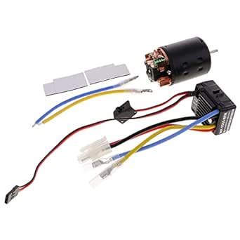 Segolike 540 45T Brushed Motor with 60A Waterproof Brushed ESC for 1/10 ...