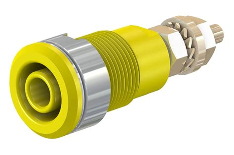 23.3020-24 Staubli | Staubli Yellow Female Banana Socket, 4 mm ...