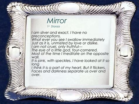 Mirror by sylvia plath | PPT