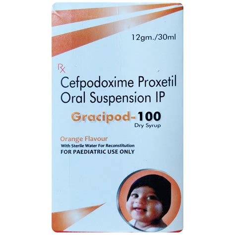 Gracipod-100 Paediatric Orange Flavour Dry Syrup | Uses, Side Effects ...