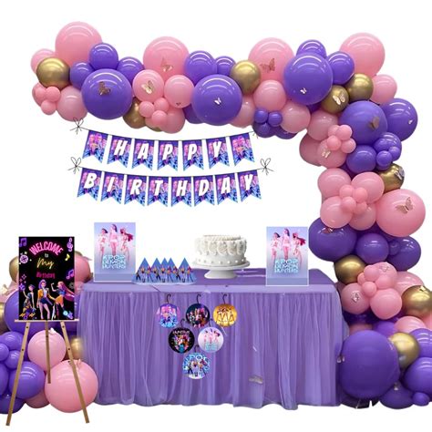 PRETTY UR PARTY K-pop Anime Party decorations Kit - 80 pcs include ...