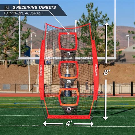 Buy GoSports 8 ft x 4 ft Football Training Vertical Target Net ...