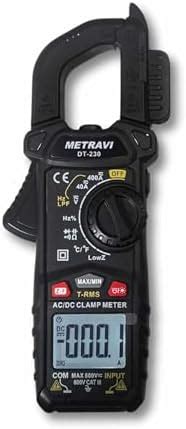 Metravi DT-230 Digital TRMS AC/DC Clamp Meter (2024 Model) 3999 Counts ...