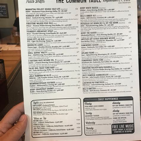 THE COMMON TABLE, Frisco - Restaurant Reviews, Photos & Phone Number ...