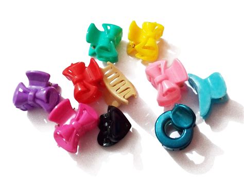 My.Shop Small Mini Size Colourful Hair Pin Clutches for Children Girls ...