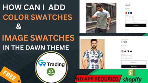 How Can I Add Color Swatches To Product Pages In The Dawn Theme – GR ...