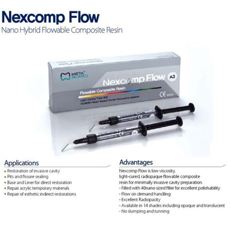 Nexcomp Flow Composite Flowable Meta pk/2 - Dentalmart