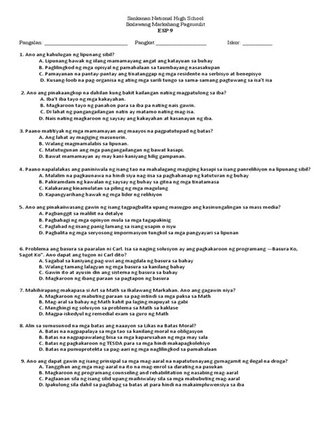 Image result for ESP 9 Q2 Module 1