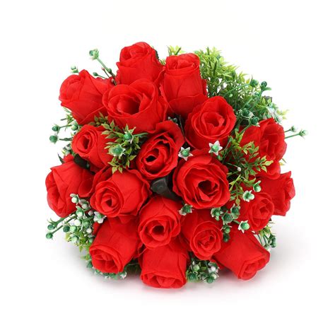 Buy FAGINEY Artificial Flower, Pure Elegant Bridal Bouquet For ...