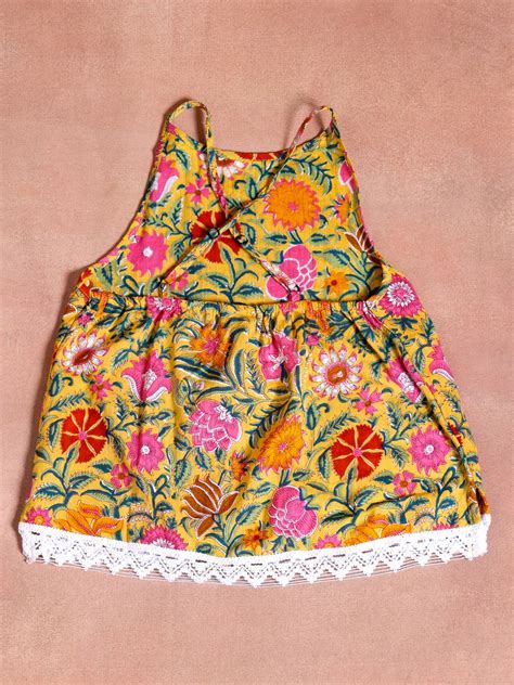 Buy Kids Yellow Printed Cotton Co-Ords Online at Rs.549 | Libas