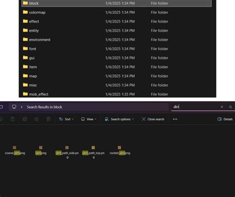 Steps for Making a Texture Pack Java 的图像结果