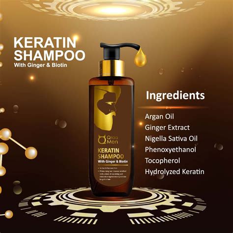Buy QRAA MEN KERATIN SHAMPOO WITH GINGER AND BIOTIN FOR NOURISHED AND ...