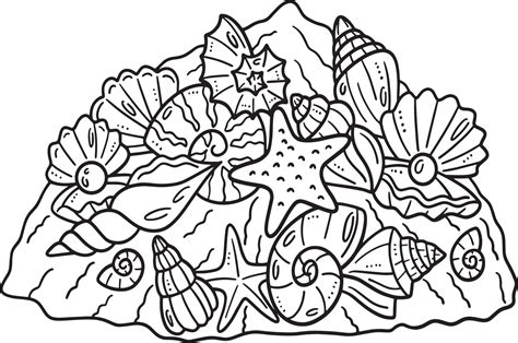 Coloring Pages Sea Shells