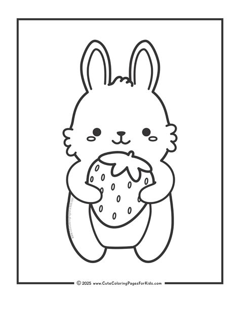 Cute Coloring Pages Of Bunnies