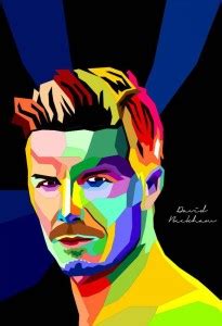 Poster David Becham Digital Art (Large Poster, 300GSM Matt, 36x24 ...