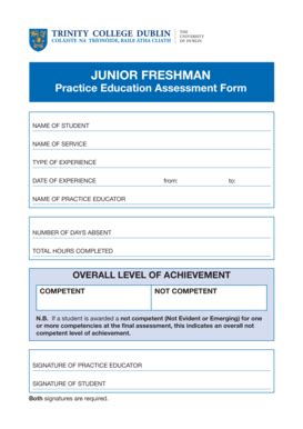 Fillable Online Junior Freshman Form Fax Email Print - pdfFiller