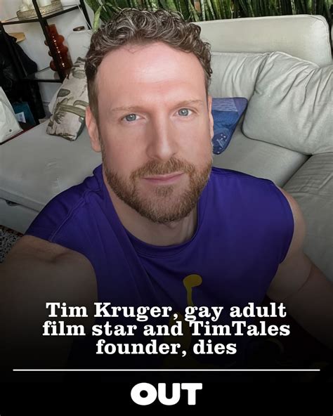 Out Magazine | Tim Kruger — a gay adult film star, pioneer, and ...
