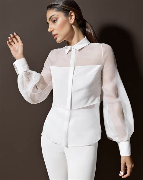 White Sheer Shirt – Svelte Couture