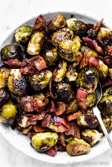 Bacon Roasted Brussel Sprouts Recipe Bacon Roasted Honey Balsamic ...