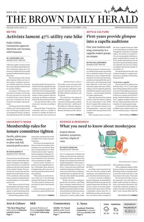 Wednesday, October 5th, 2022 by The Brown Daily Herald - Issuu
