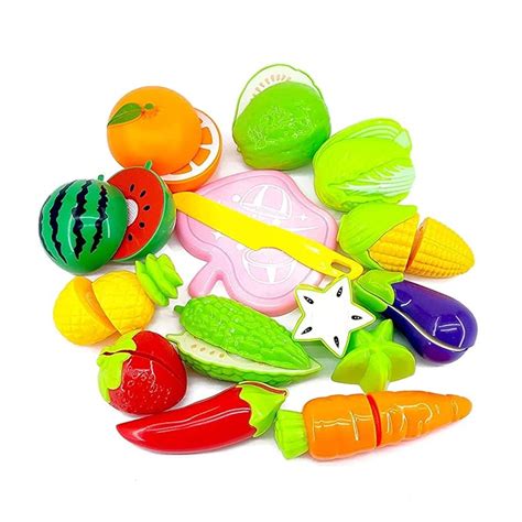 Buy Soflita™Cutting Fruits and Vegetables Play Set Toy for Kids with ...