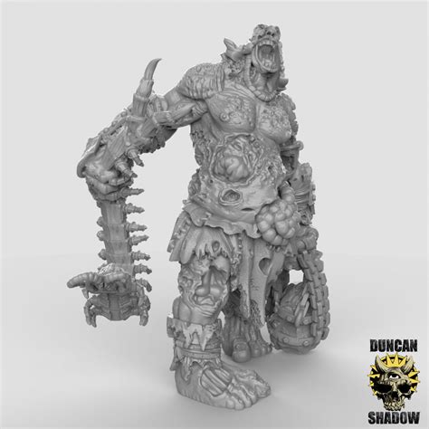 Giant Zombie Titan With Flail | Duncan Shadow | Compatible with Dungeo
