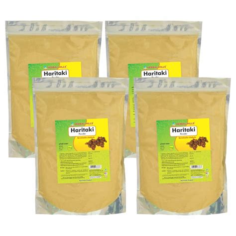 Herbal Hills Haritaki/Harde Powder (1 Kg Pack of 4) : Amazon.in: Health ...