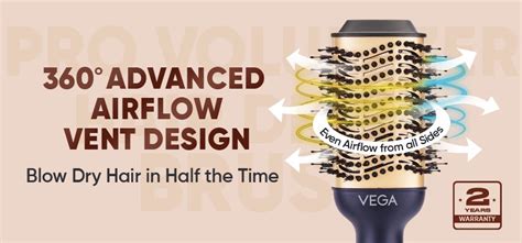 Benefits of the Vega Pro Volumizer Hair Dryer Brush