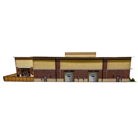 BK 2105 1:220 Z Scale "Outlet Mall" Photo Real Scale Building Kit for Shop All by Innovative ... - Z Scale Buildings