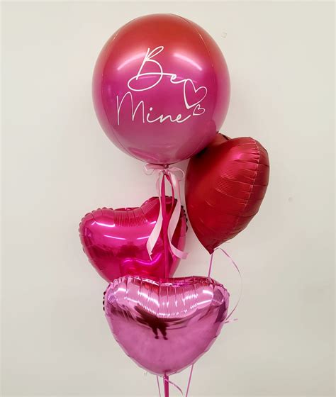 Be Mine Balloon Bunch – Arrives in white box – Confetti Balloons