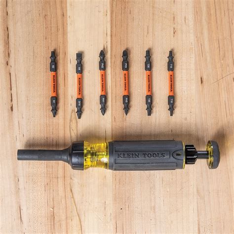 Klein Tools 13-in-1-Piece Ratcheting Multi-bit Variety Pack Screwdriver ...
