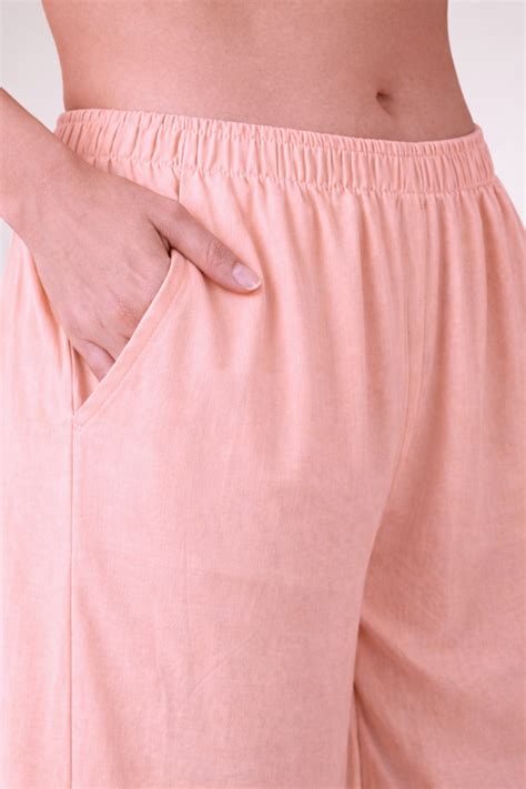 Buy Plus Size Peach Rayon Loose Palazzo | Apella - The XS to 10XL Store