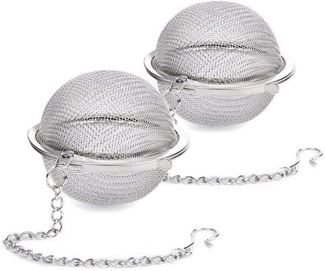 Stainless Steel Tea Infuser Balls - Set of 2 Fine Mesh Strainers for ...
