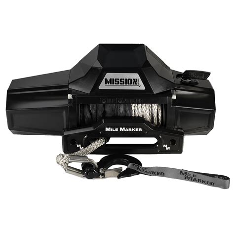 Mile Marker Mission Series Winch 12,000 Pound Pull 92 Ft. Synthetic ...