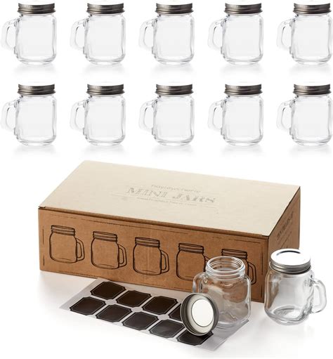 Amazon.com: Juvale 24 Pack 4 oz Mason Jars with Lids, Mini Glass Jars ...